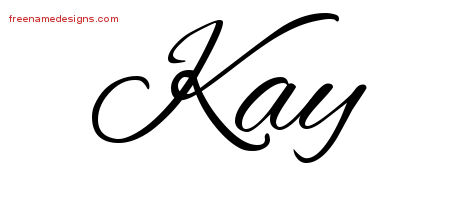 Cursive Name Tattoo Designs Kay Download Free