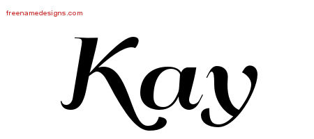 Art Deco Name Tattoo Designs Kay Printable