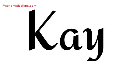 Calligraphic Stylish Name Tattoo Designs Kay Download Free