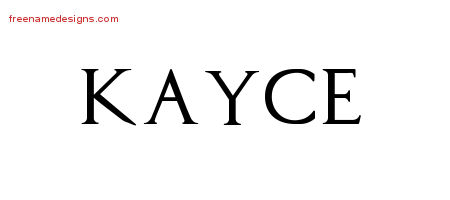 Regal Victorian Name Tattoo Designs Kayce Graphic Download