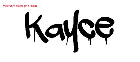 Graffiti Name Tattoo Designs Kayce Free Lettering