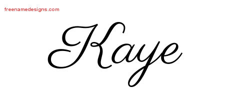 Classic Name Tattoo Designs Kaye Graphic Download