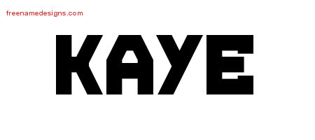 Titling Name Tattoo Designs Kaye Free Printout