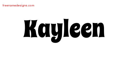 Groovy Name Tattoo Designs Kayleen Free Lettering
