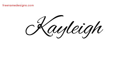 Cursive Name Tattoo Designs Kayleigh Download Free