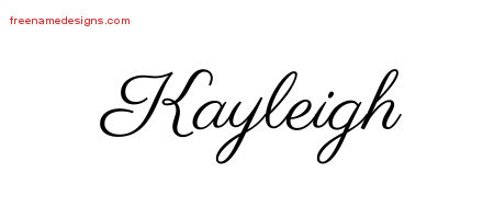Classic Name Tattoo Designs Kayleigh Graphic Download