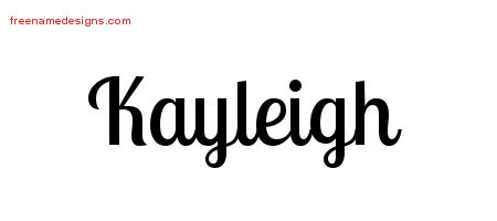 Handwritten Name Tattoo Designs Kayleigh Free Download