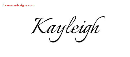 Calligraphic Name Tattoo Designs Kayleigh Download Free