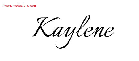Calligraphic Name Tattoo Designs Kaylene Download Free
