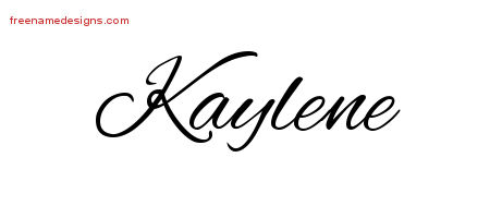 Cursive Name Tattoo Designs Kaylene Download Free