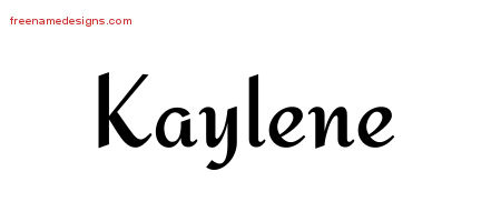 Calligraphic Stylish Name Tattoo Designs Kaylene Download Free
