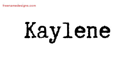 Typewriter Name Tattoo Designs Kaylene Free Download