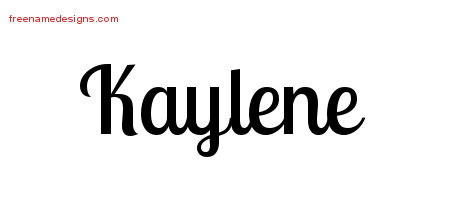 Handwritten Name Tattoo Designs Kaylene Free Download