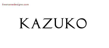Regal Victorian Name Tattoo Designs Kazuko Graphic Download