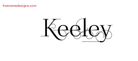 Decorated Name Tattoo Designs Keeley Free
