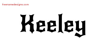 Gothic Name Tattoo Designs Keeley Free Graphic