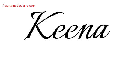 Calligraphic Name Tattoo Designs Keena Download Free