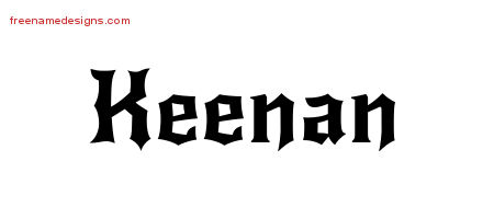 Gothic Name Tattoo Designs Keenan Download Free