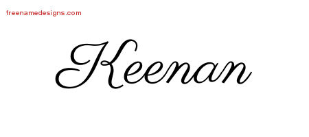Classic Name Tattoo Designs Keenan Printable