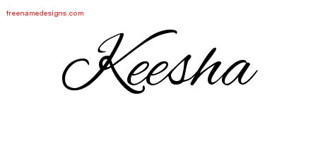 Cursive Name Tattoo Designs Keesha Download Free