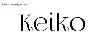 Vintage Name Tattoo Designs Keiko Free Download