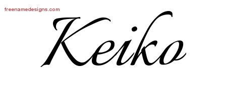 Calligraphic Name Tattoo Designs Keiko Download Free