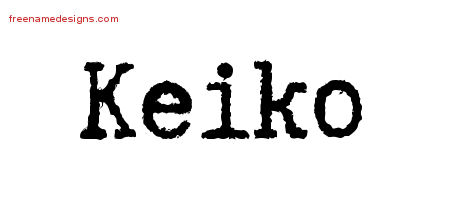 Typewriter Name Tattoo Designs Keiko Free Download