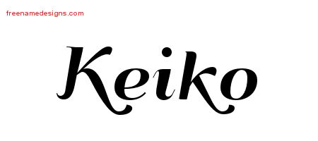 Art Deco Name Tattoo Designs Keiko Printable