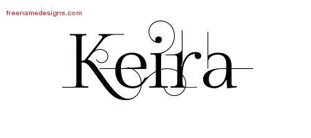 Decorated Name Tattoo Designs Keira Free