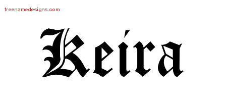 Blackletter Name Tattoo Designs Keira Graphic Download