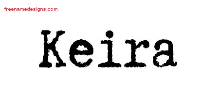 Typewriter Name Tattoo Designs Keira Free Download