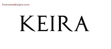 Regal Victorian Name Tattoo Designs Keira Graphic Download