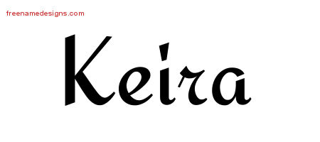 Calligraphic Stylish Name Tattoo Designs Keira Download Free
