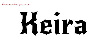 Gothic Name Tattoo Designs Keira Free Graphic