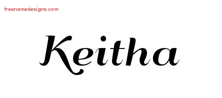 Art Deco Name Tattoo Designs Keitha Printable