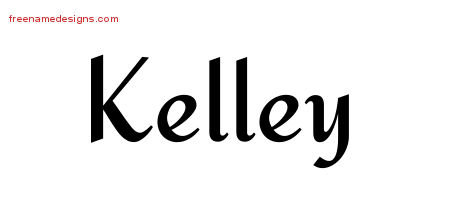 Calligraphic Stylish Name Tattoo Designs Kelley Free Graphic