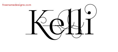 Decorated Name Tattoo Designs Kelli Free