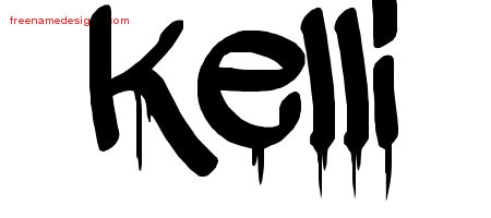 Graffiti Name Tattoo Designs Kelli Free Lettering