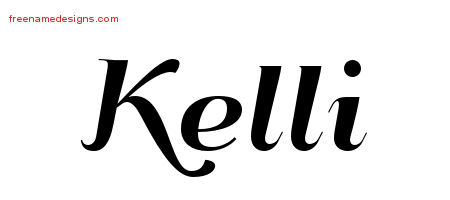 Art Deco Name Tattoo Designs Kelli Printable
