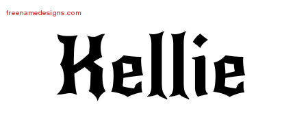 Gothic Name Tattoo Designs Kellie Free Graphic