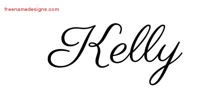 Classic Name Tattoo Designs Kelly Printable