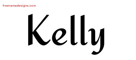 Calligraphic Stylish Name Tattoo Designs Kelly Download Free