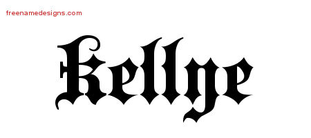 Old English Name Tattoo Designs Kellye Free