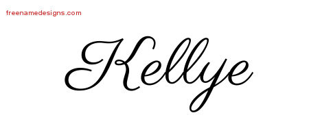 Classic Name Tattoo Designs Kellye Graphic Download