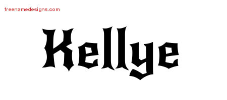 Gothic Name Tattoo Designs Kellye Free Graphic