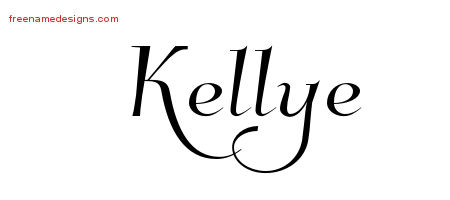 Elegant Name Tattoo Designs Kellye Free Graphic