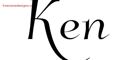 Elegant Name Tattoo Designs Ken Download Free