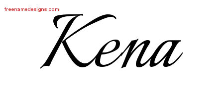 Calligraphic Name Tattoo Designs Kena Download Free