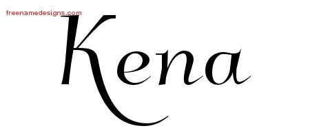 Elegant Name Tattoo Designs Kena Free Graphic