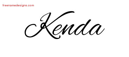 Cursive Name Tattoo Designs Kenda Download Free